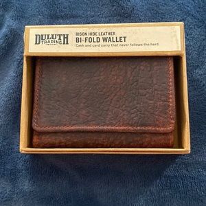 NWT Bison Leather Wallet